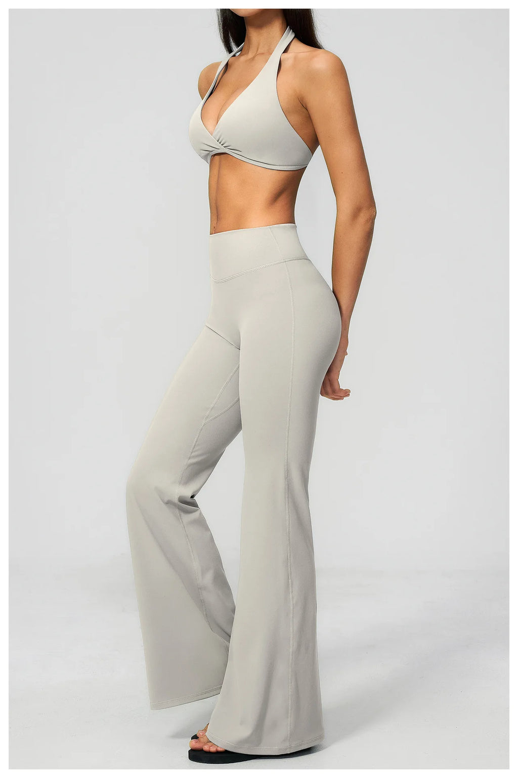 Women Tracksuits 2PCS Yoga Suit Gym Outfits Workout Clothing Deep V Workout Bra High Waist Butt Lift Pants Outdoors Sports Set