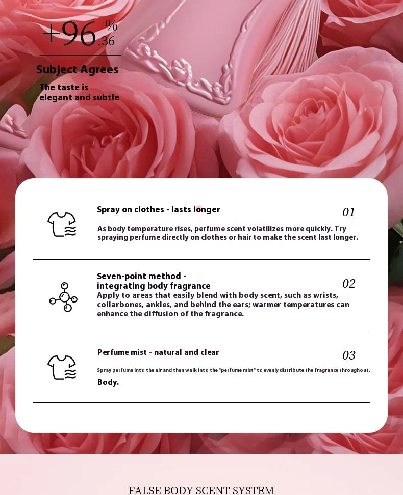 Brand Perfume Women Perfume Spray Flirting Pheromone Long Lasting Floral Fresh Romance Vibrant Light Fragrance Girl Dating Gift