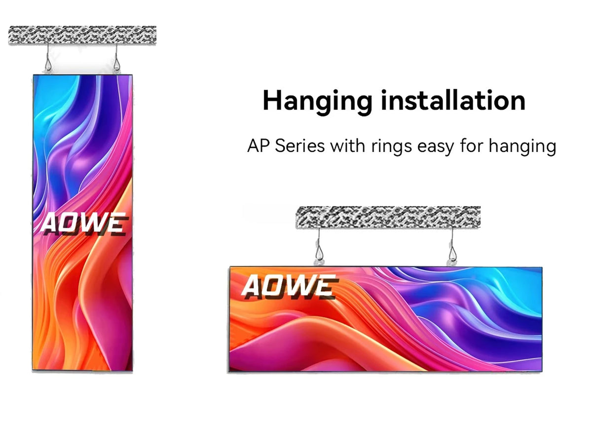 P1.86 P2 P2.5 Portable LED Display Board Foldable Indoor LED Video Wall for Poster and Banner