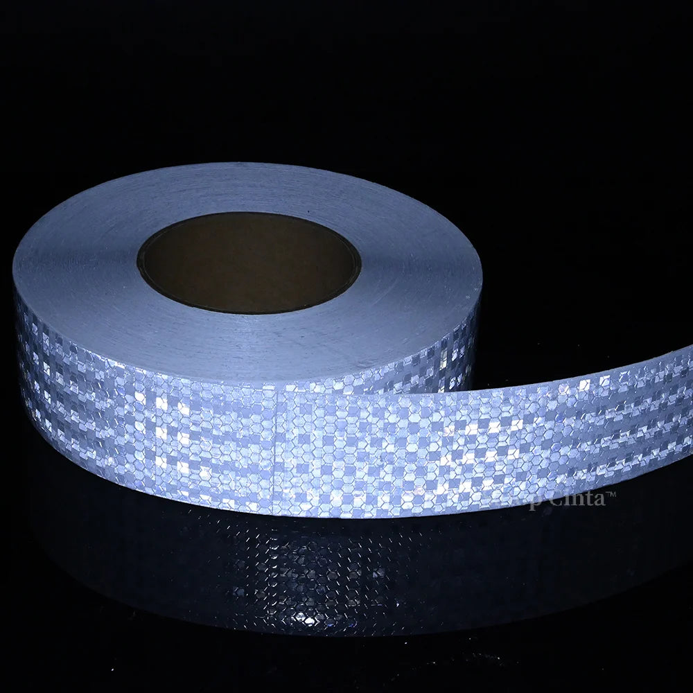 2inch Bicycle Safety Warning Conspicuity White Reflective Tape Reflective Strip Bike Stickers Adhesive Reflectors For Things 10M