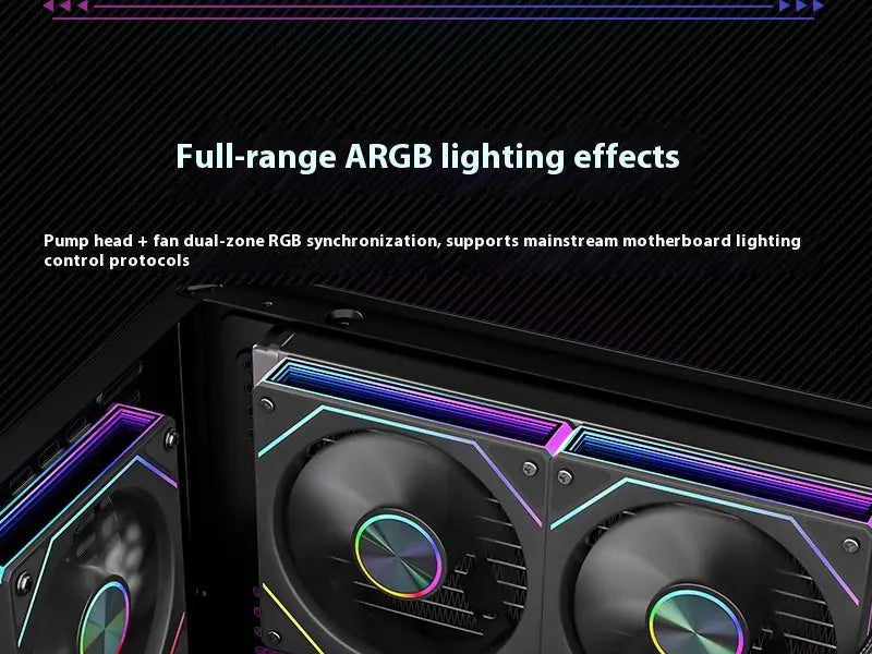 X-GAMERX M240 M360 Liquid Cooling ARGB Dynamic Light Synchronization Thermal Display Integrated Water Cooling Radiator