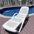 Outdoor swimming pool loungers swimming pool bed seaside plastic folding loungers bathhouse hot spring hotel water park loungers