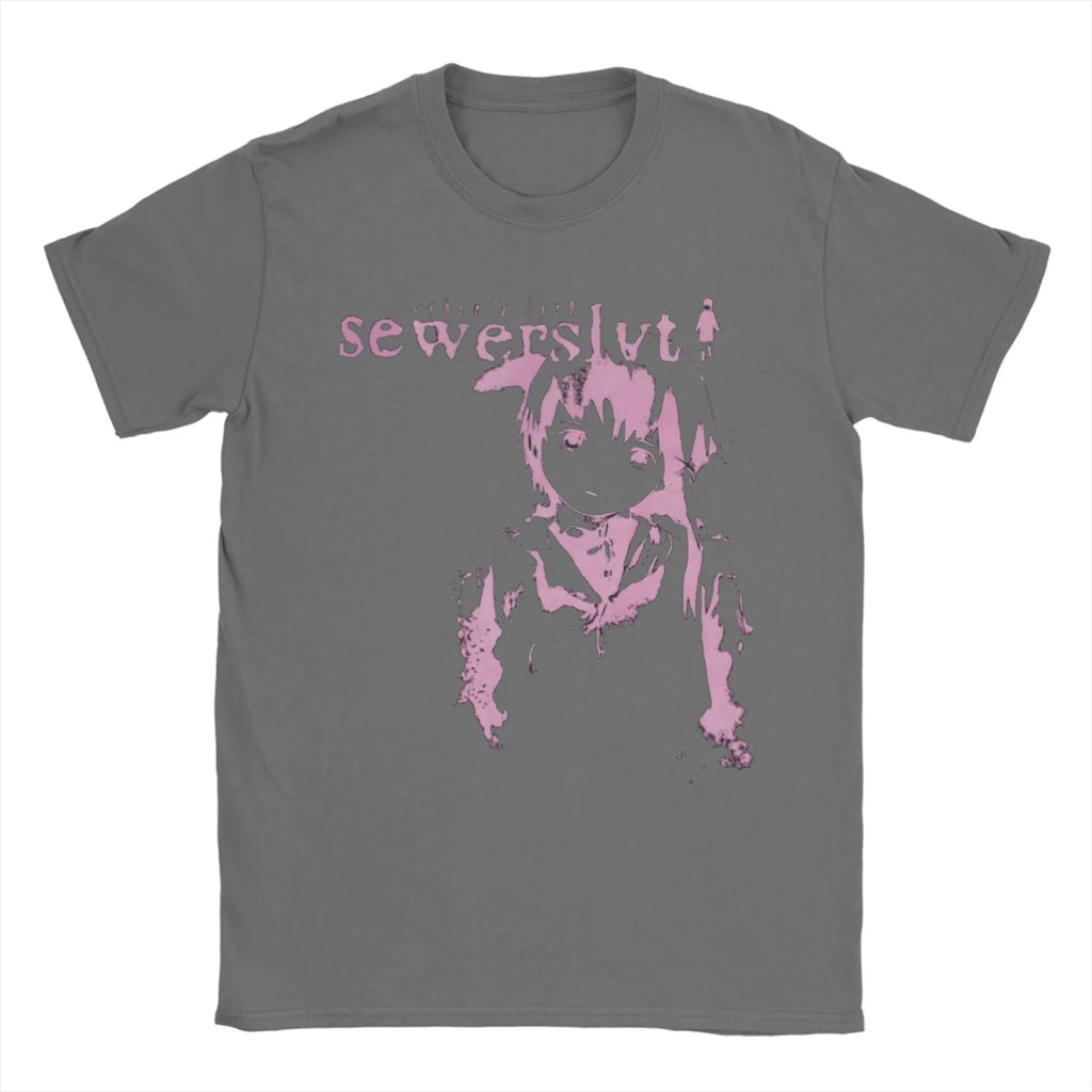 Vintage Sewerslvt Schizofrenia SPECIAL  FOR SEWERSLVT LOVERS T-Shirt for Men Crew Neck Pure Cotton T Shirt Tee Shirt Clothing