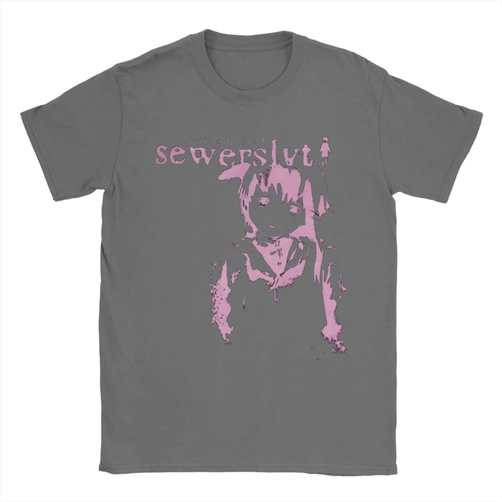 Vintage Sewerslvt Schizofrenia SPECIAL  FOR SEWERSLVT LOVERS T-Shirt for Men Crew Neck Pure Cotton T Shirt Tee Shirt Clothing