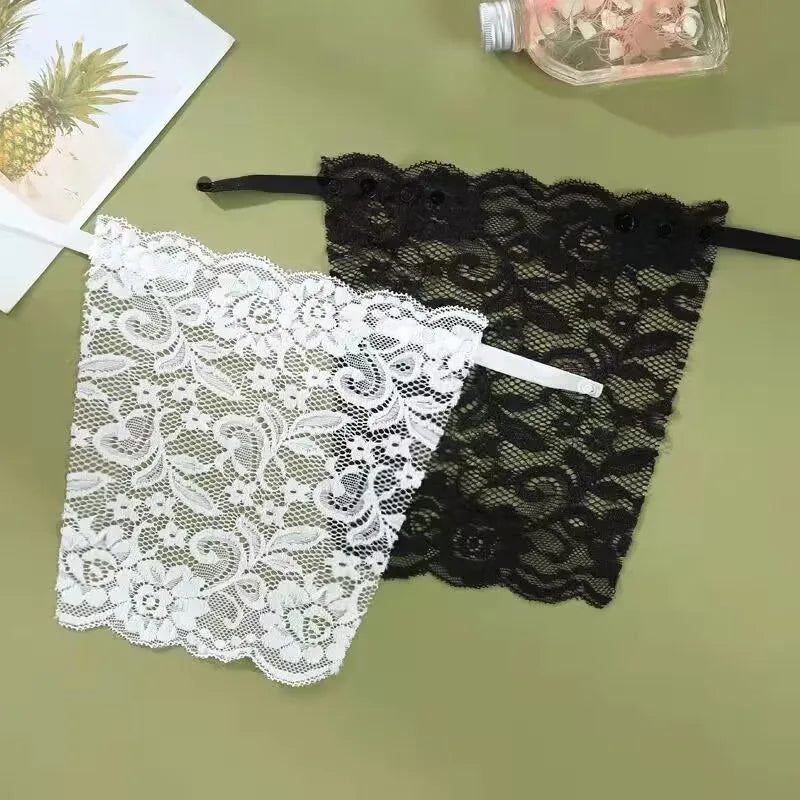 1-2 Pcs Lace Invisible Bra Privacy Cleavage Cover Underwear Anti Peep Brassiere Seamless Wrap Chest Strapless Lingerie Tube Tops