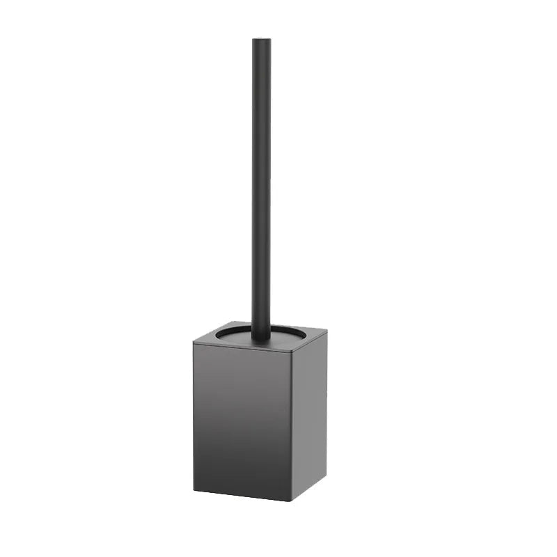 Toilet Brush Holder Wall Mounted Bathroom Cleaning Brush Toilet Brushes For Cleaning Storage Space Aluminum