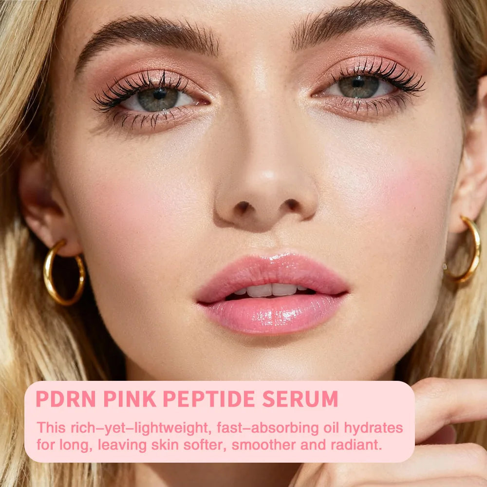 30ml Salmon PDRN Pink Peptide Glow Facial Serum Dark Spot Care Even Skin Tone Enhance Elasticity Smoothing Firming