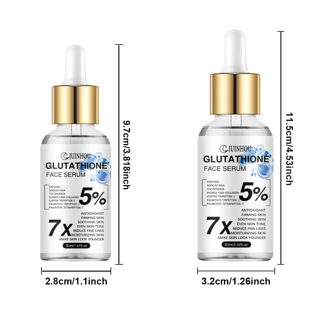 JUINHOU Facial Serum Glutathione Essence Deep Hydration Brightening Serum Reduce Dullness Firming Skin Care For All Skin Types