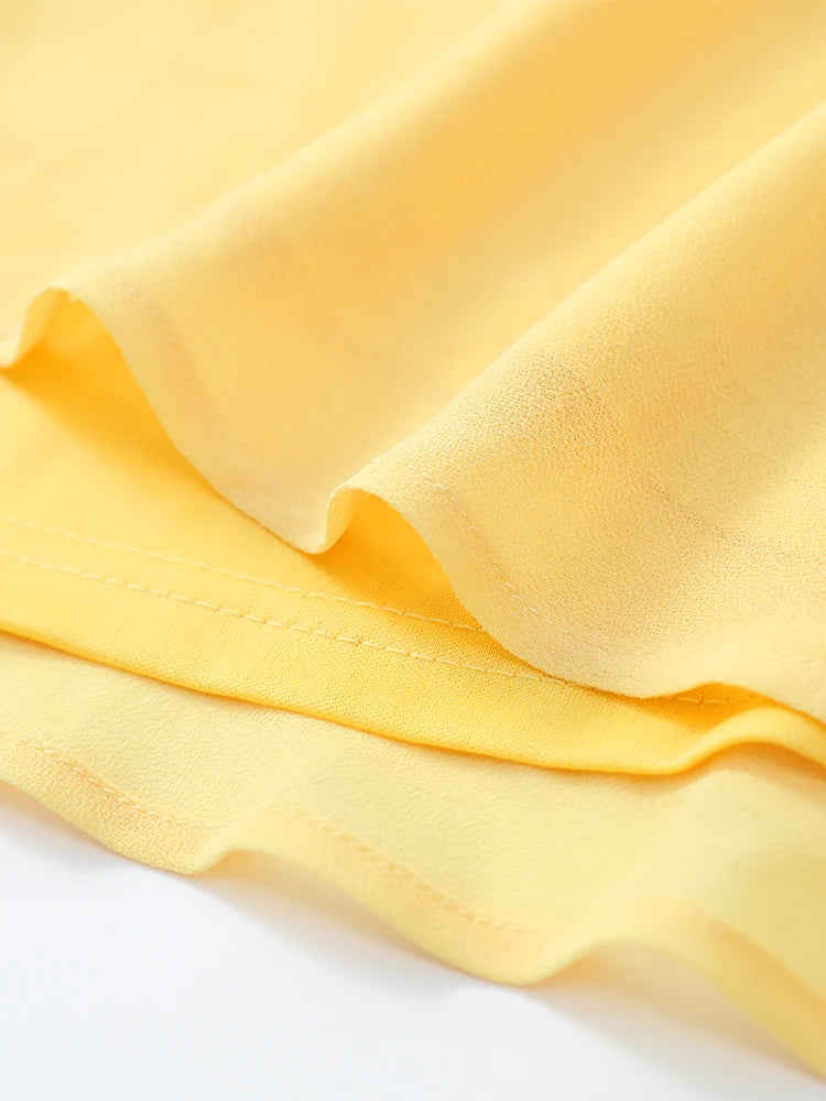 Women Yellow Low Cut Backless High Waisted Dress Lace Up Sleeveless Waist Cincher Spaghetti Strap Vestidos Party Club Women Robe
