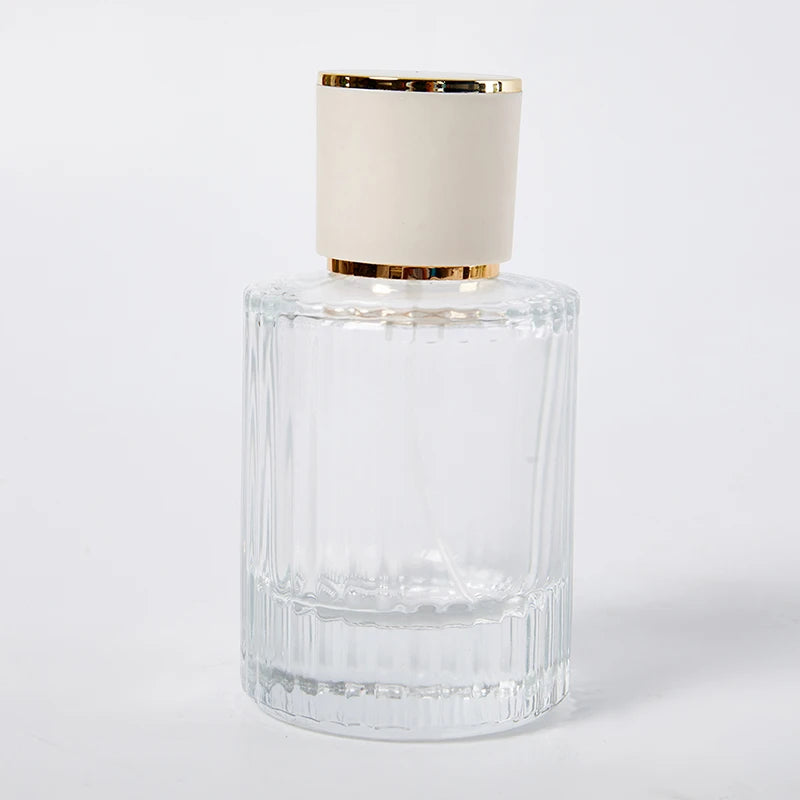 30ML 50ML Luxury Perfume Glass Spray Bottle Portable Clear Cosmetics Alcohol Atomizer High Capacity Empty Bottles Refillable