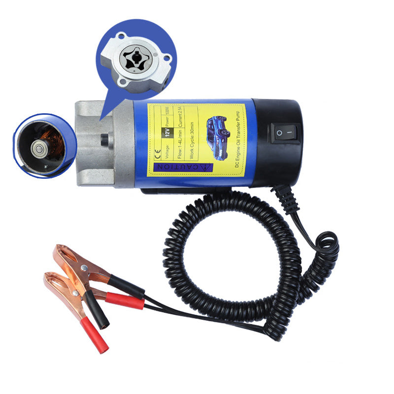 Oil Diesel Extractor Pump 12V-24V Electric Scavenge Suction Transfer Change Pump with Tubes 100W 4L for Car Boat Motorcycle