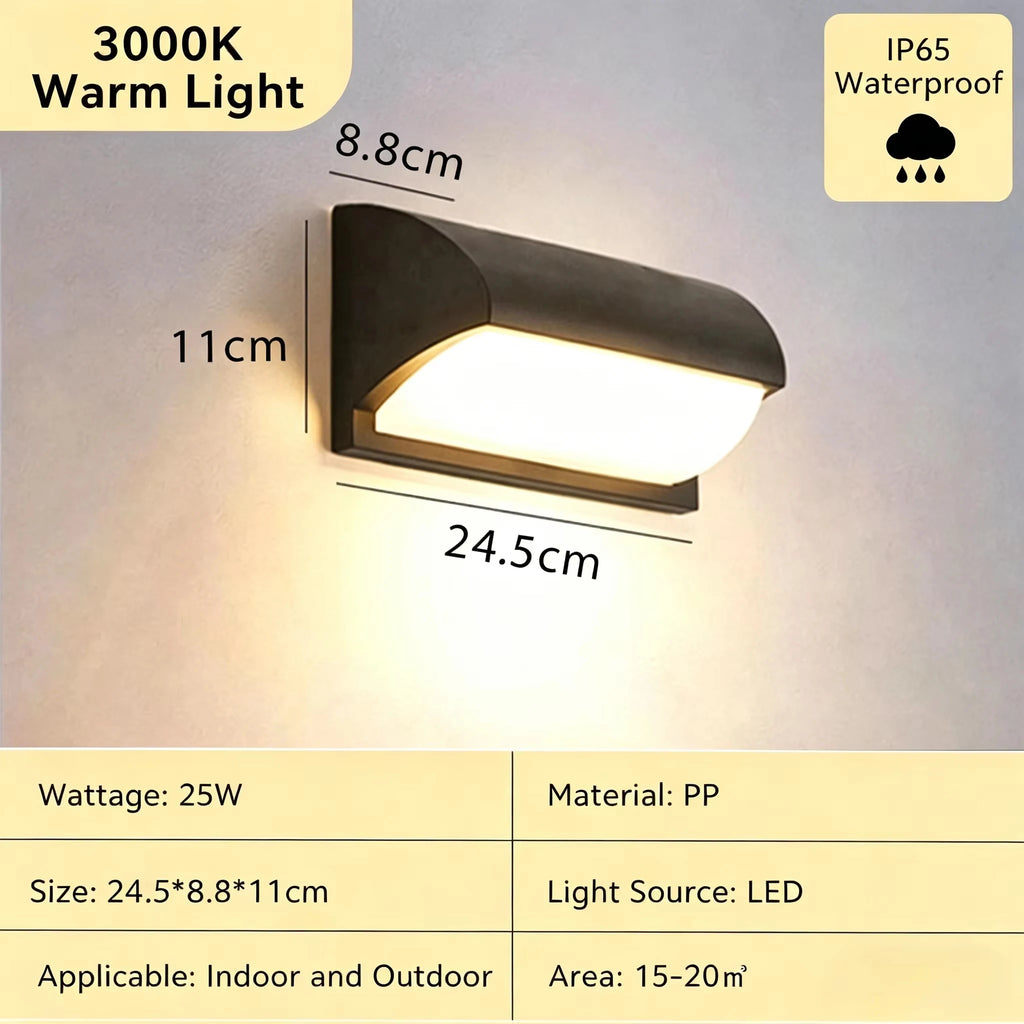 Outdoor LED Wall Lamp Waterproof Exterior Wall Light For Porch Garage Garden Courtyard Villa Indoor Wall Lamp Light 110V 220V