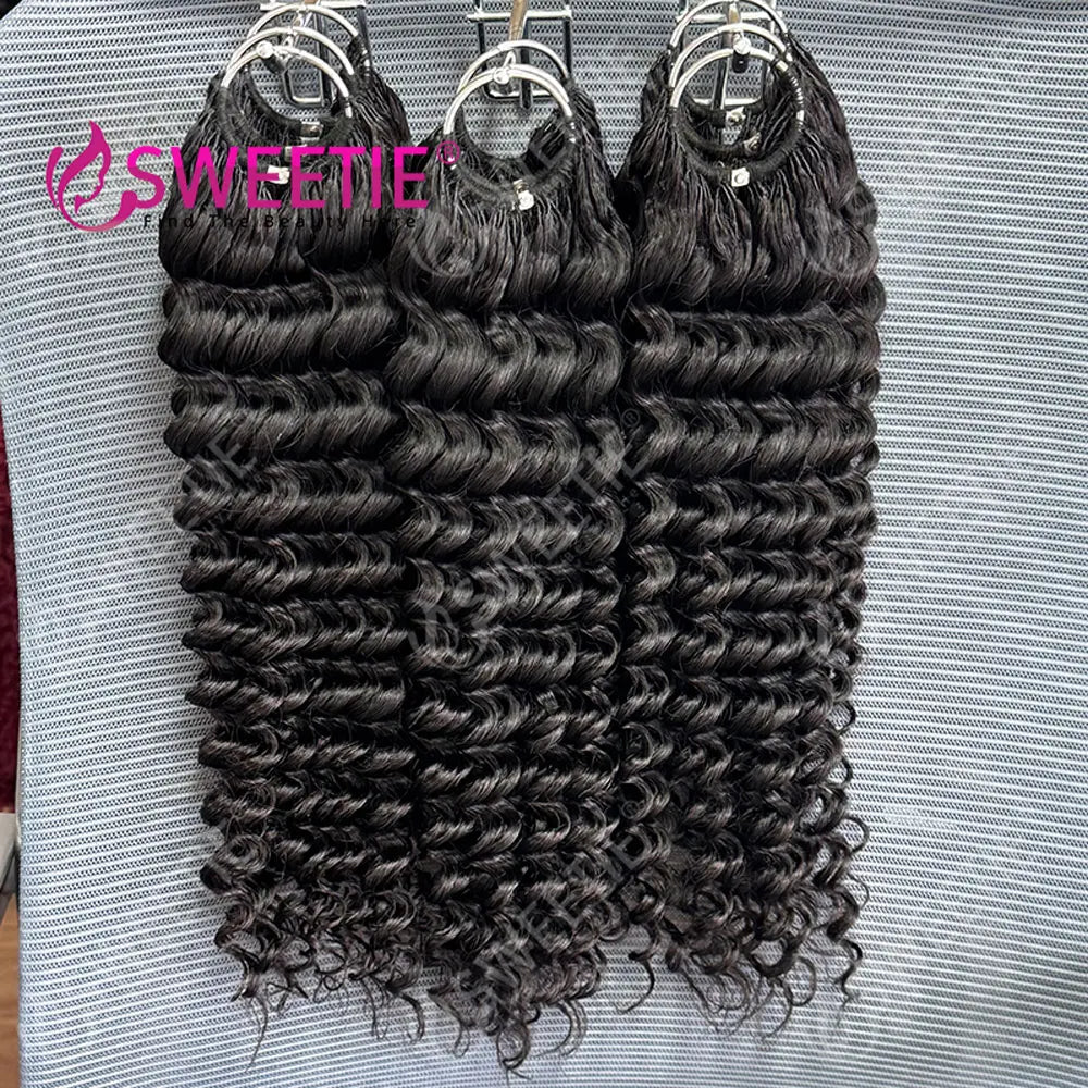 Light Yaki Straight Miracle Knots Crochet Human Hair Deep Curly Feather Crochet Virgin Hair Extensions For Braiding Miracle Knot