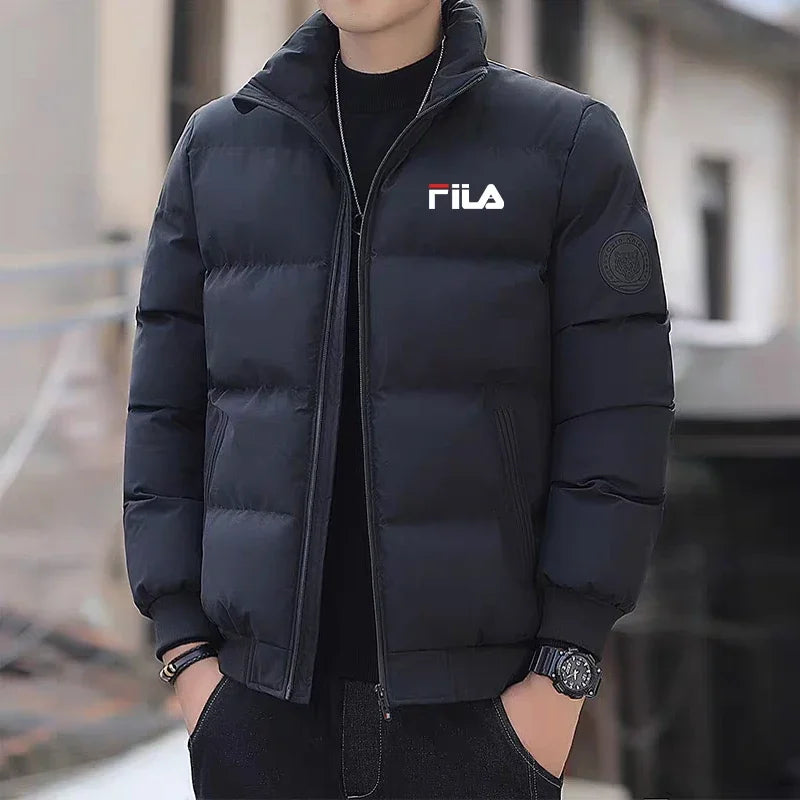 Best-Selling Men's Cotton Jacket for Autumn and Winter, Fashionable with Zippers, Outdoor Fishing Jacket, Windproof and Casual F