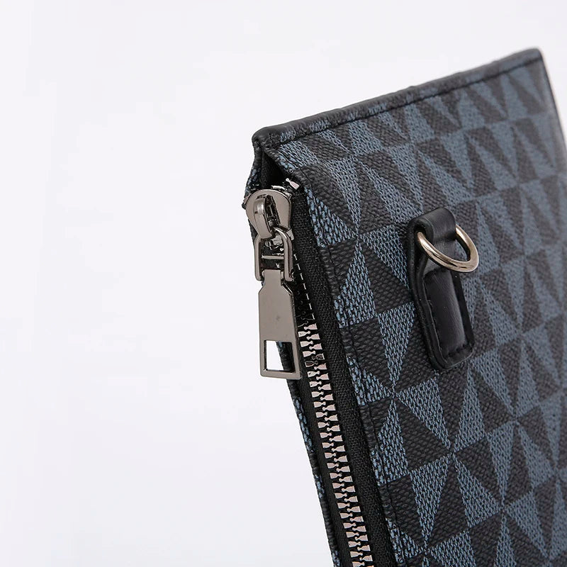 2026 New Men's Business Casual Clutch Bag Fashion Shark Print Envelope Bag Wallet Phone Bag Large Capacity Men's Gifts Pouch Pho