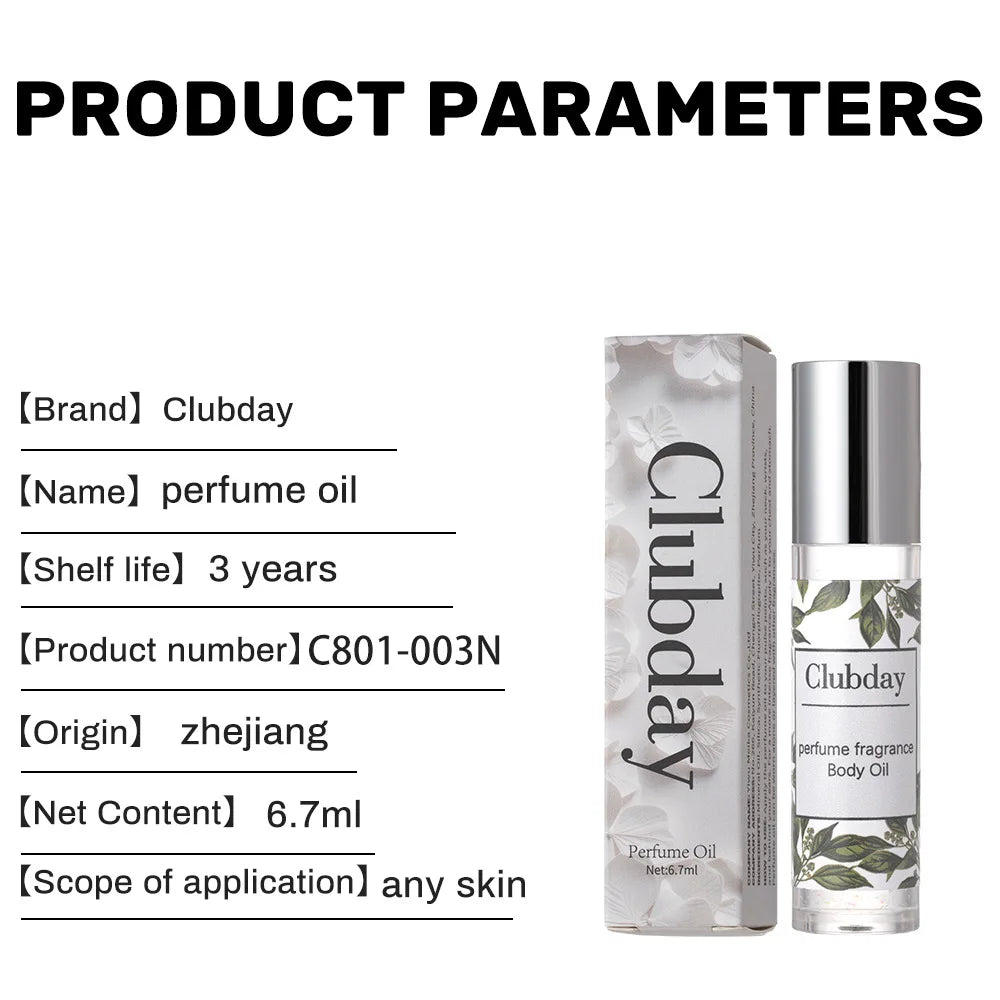 Portable Roll‑on Perfume Oil, Long‑last Fragrance Shimmer Body Highlight Essential Oil Daily Body Scent Makeup Cosmetics