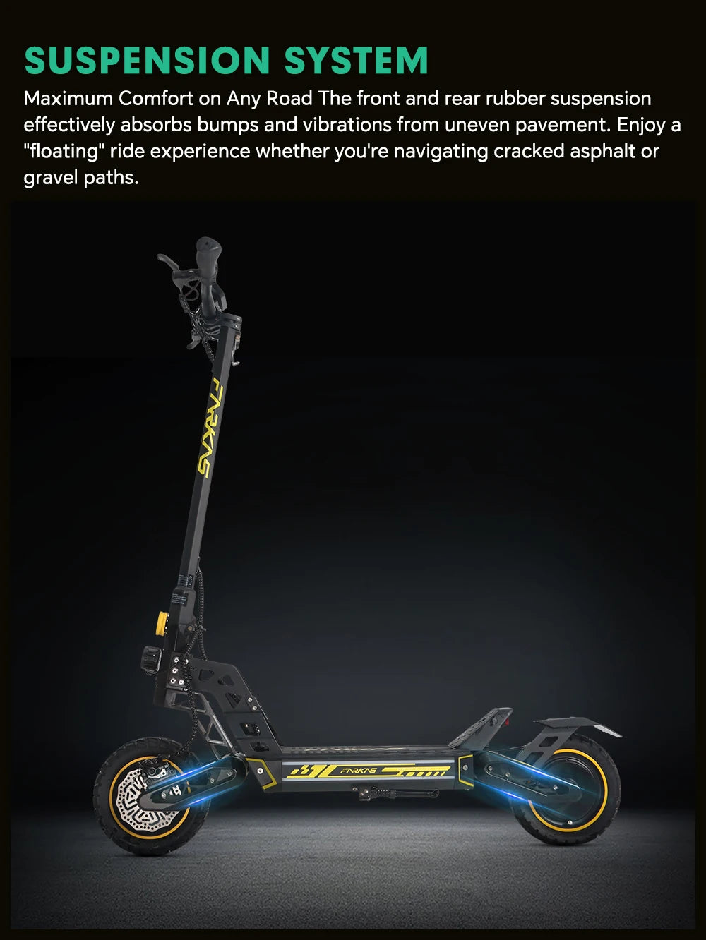 Mankeel MX16 Electric Scooter 48V 20.8Ah 45km/h Max Speed Foldable Escooter 10 Inch Tubeless Tire 800W Kick Scooter