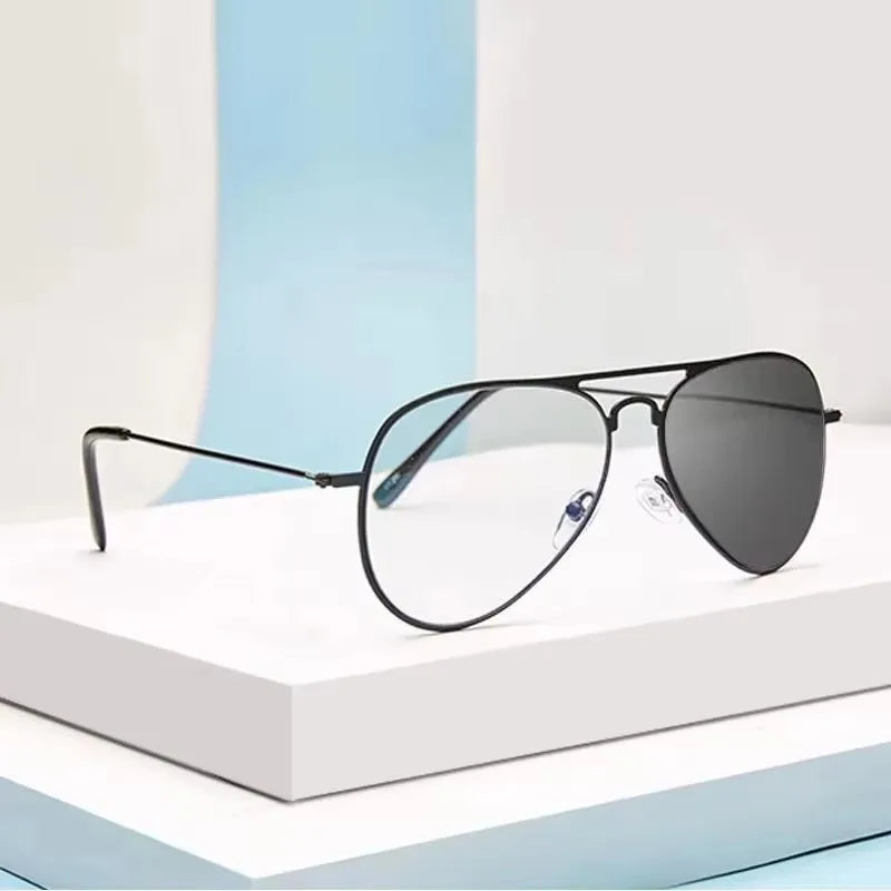 Sports Intelligent Photochromic Progressive Multifocal Reading Glasses Men Luxury Finished Near Far Sight Sunglasses 1.0-4.0