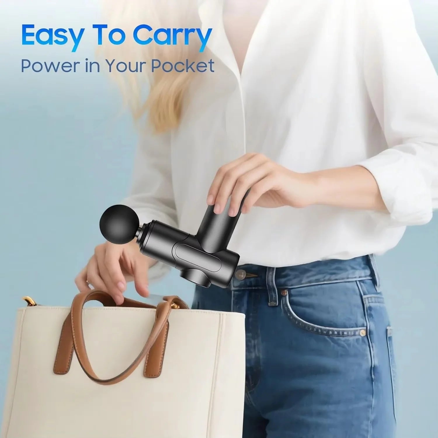 Professional Deep Tissue Massage Gun 6800RPM 10KG 6 Speeds 8 Heads Mini Portable Quiet Muscle Massager for Body Fitness Sports R