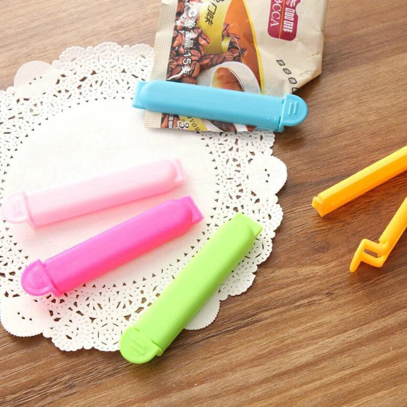 20PCS Assorted Color 7/11cm Size Plastic Food Seal Clip Portable Kitchen Storage Snack Bag Sealer Clamp Reusable Home Gadget ZYF