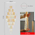 Modern Chandelier Lighting for Staircase Large Long Crystal Lamps Hallway Lobby Gold Chain Chandeliers Home Decor Light