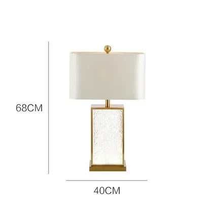 Modern Table Lamps Silk Fabric Lampshade Bedroom Bedside Lamp Ambient Light Modern  Simple Desktop Decoration