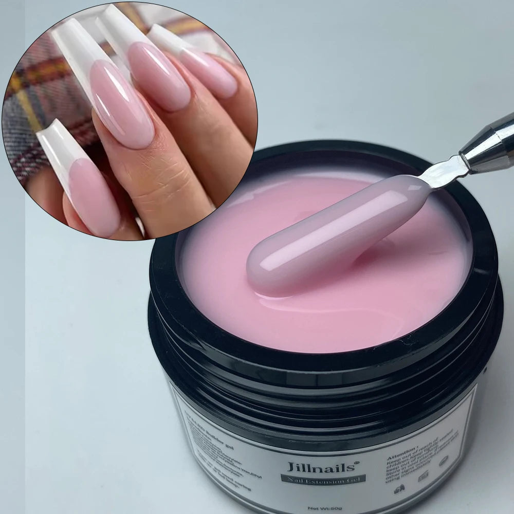 Jillnails Liquid Builder Nail Gel TPO Hema Free for Nail Extension Pink Brown Nude Milky White 50g/100g Nails UV Gel