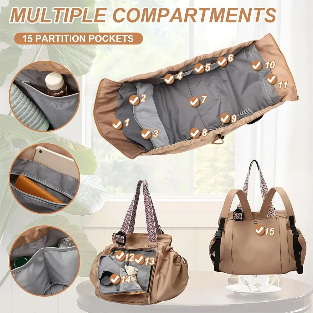 Multifunctional Travel Storage Bag Lightweight Cradle Design Women's Backpack Durable Waterproof Mommy Bag Mother Baby Outing