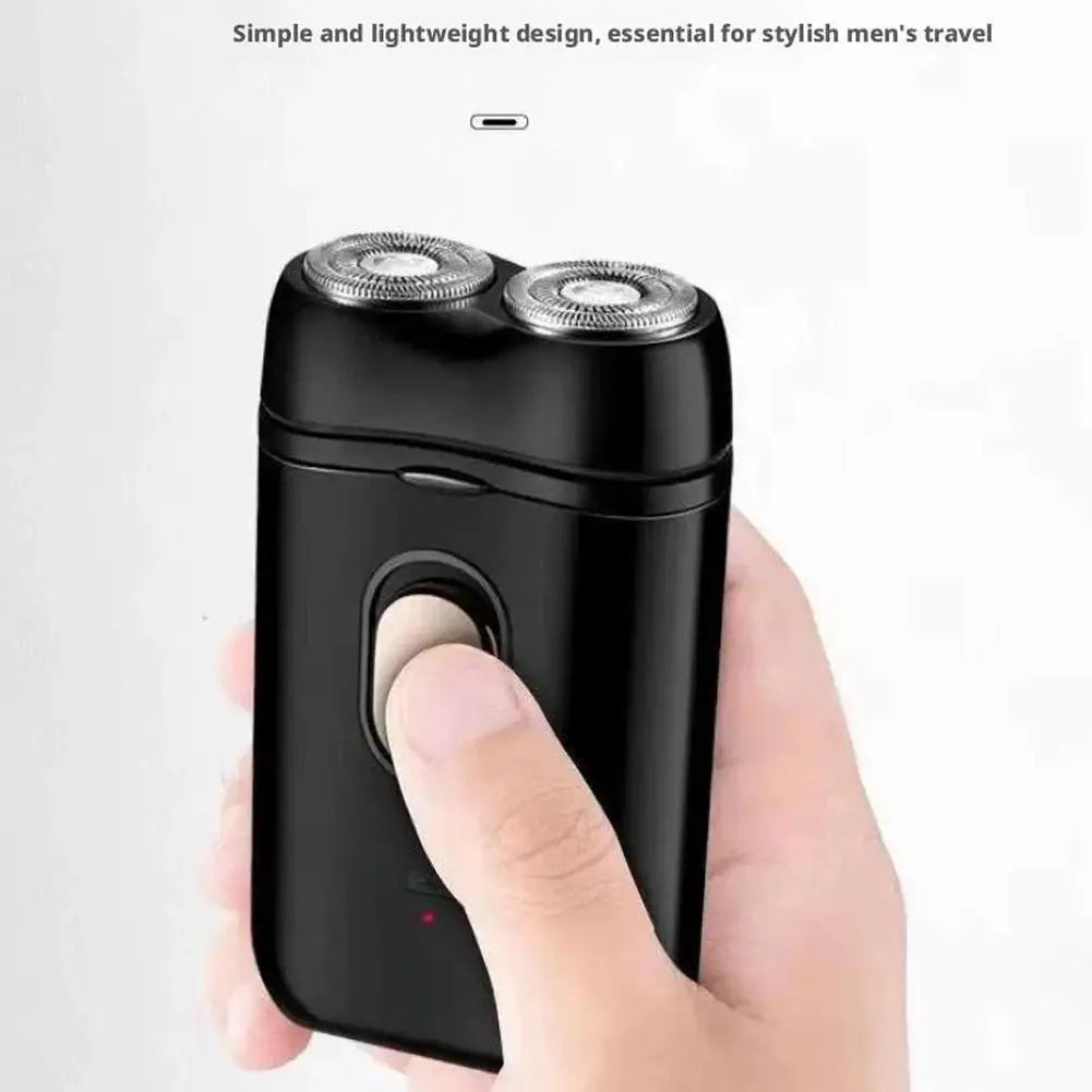 Men's Double Floating Head Electric Shaver USB Rechargeable Dry Wet Beard Shaving Machine Waterproof Trimmer Razor