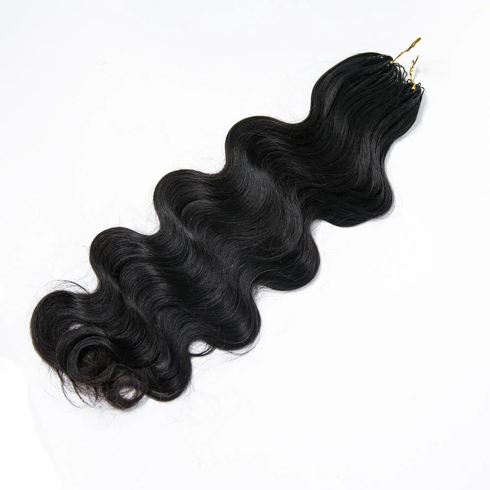 Miracle Knots Body Wave Crochet Hair Body Wave Crochet Human Hair Extensions Boho Braids Feather Crochet Extension Knotless