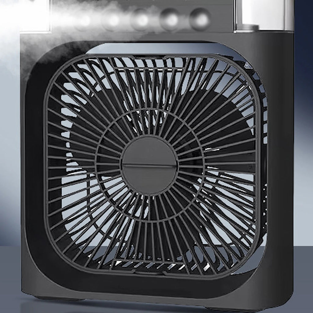 Three-in-one Fan Air Conditioner Mini Portable Spray Fans Rechargeable Home Mist Electric Outdoor Desk Handy Humidifier Cooling