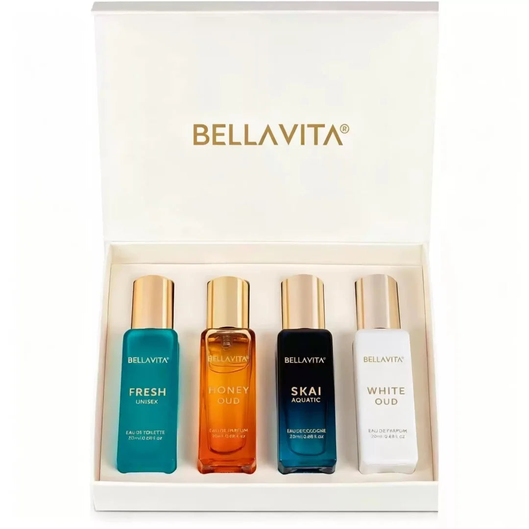 Bella Vita Men's Premium Perfume Gift Set – Rich Cologne Fragrance Collection | Women's Perfume Gift Set for Gifting