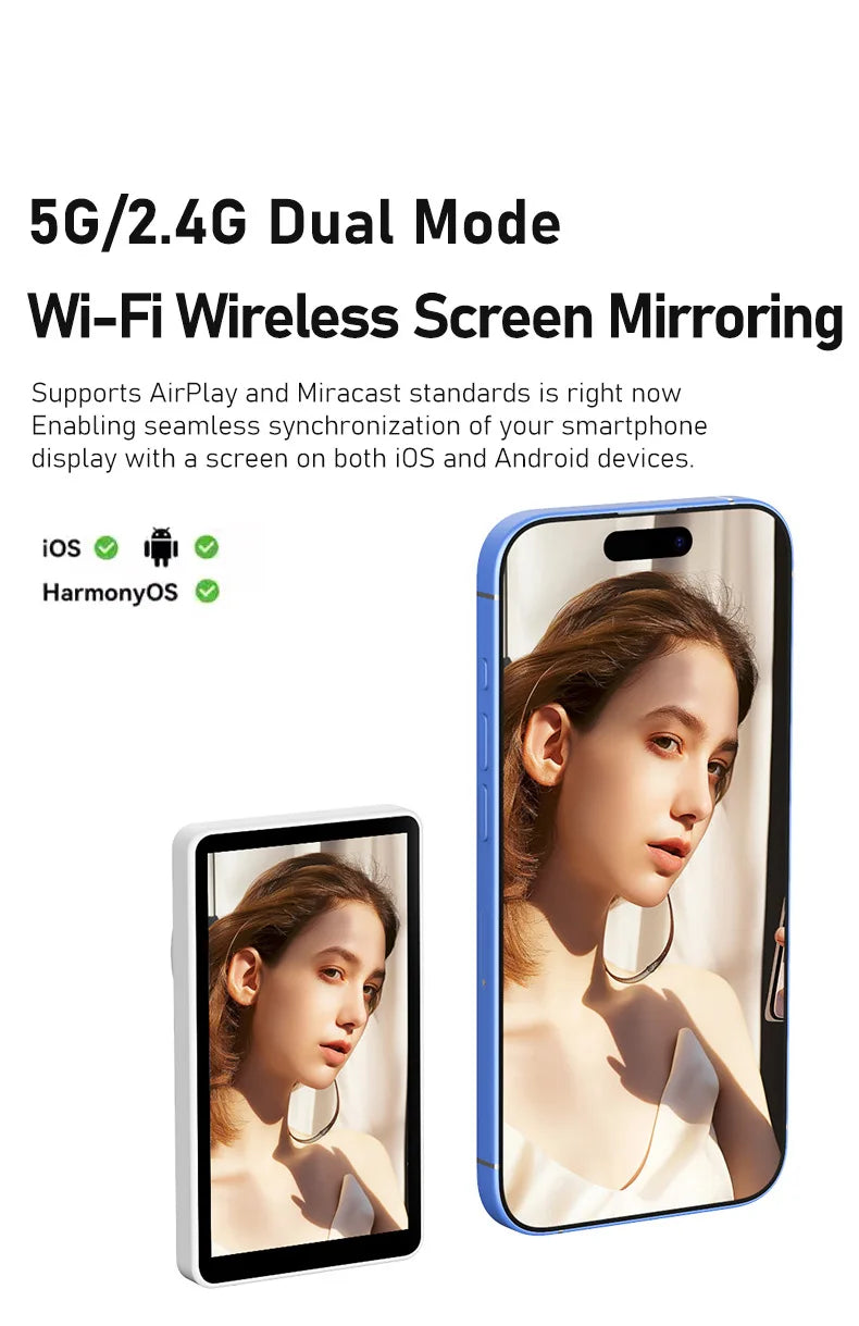 Smartphone Magnetic Monitor Screen Projector Phone Rear Camera Selfie For Vlog Live Stream Video Recording For Android iPhone