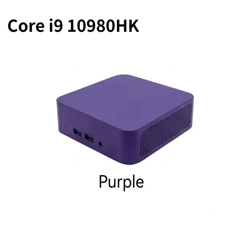 Intel Core i9-10980HK Mini PC Win11 16GB DDR4 2TB NVMe SSD WiFi6 BT5.2 4K HDMI Compact Gaming Office Streaming Workstation