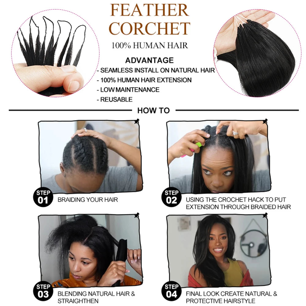 Deep Wave Crochet Hair Extensions – Multiple Colors & Pack Sizes