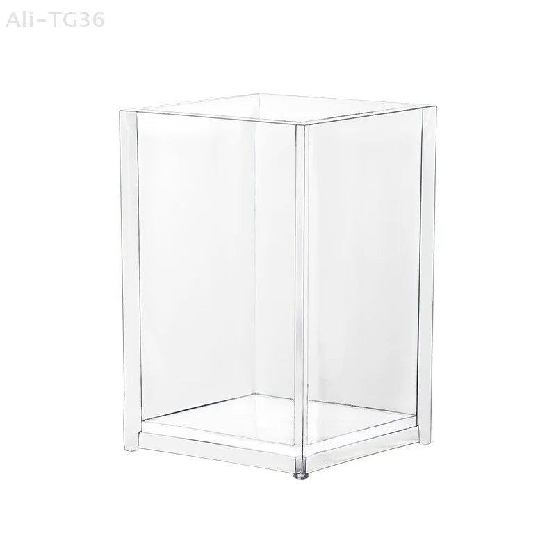 Make Up Organizer Plastic Makeup Brush Pot Storage Acrylic For Cosmetics Holder Desk Cosmetic Storage Container