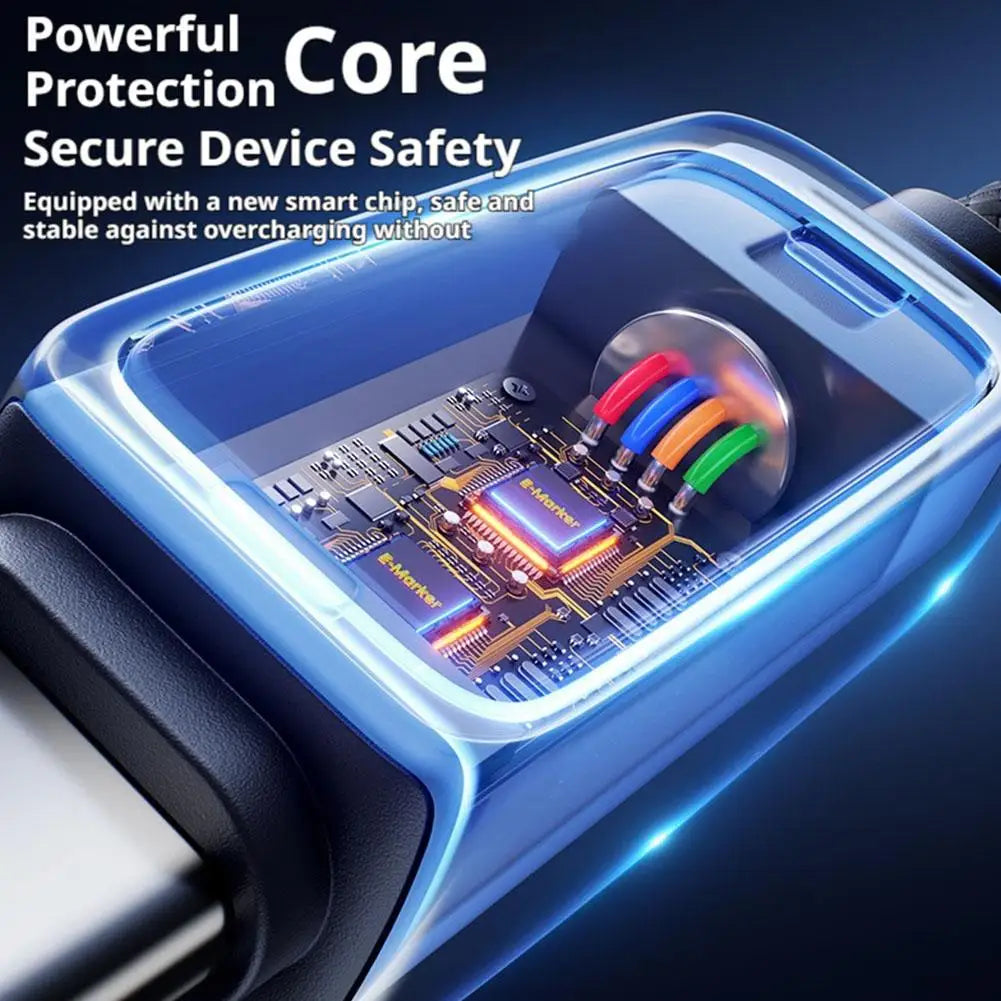 PD 100W USB C Cable 2M Super Fast Charge Self Automatic Power Off Usb A Or Type C To C Cable For iPhone 18 17 16 Xiaomi Sumsang