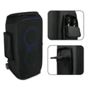 Speaker Protective Cover Case Nylon Fabric with Side Pockets, Impact Resistant suitable for Stage 320, Black