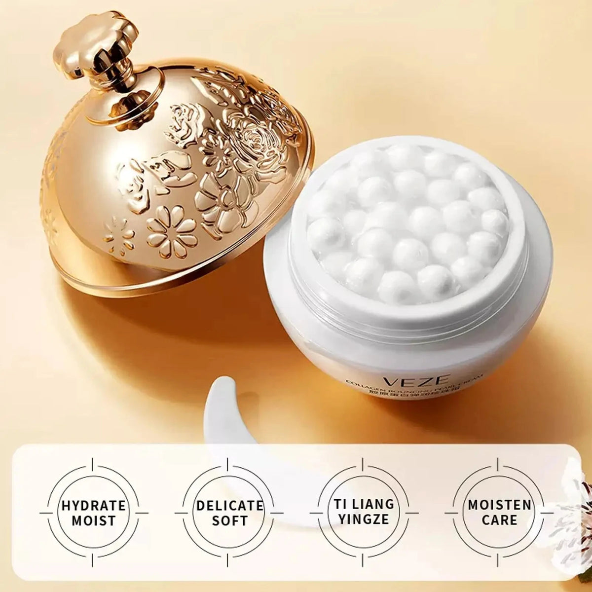 Collagen Pearl Cream Anti Aging Whitening Moisturizing Anti-drying Brighten Lifting firming Anti Wrinkle Face Cream Skin Care