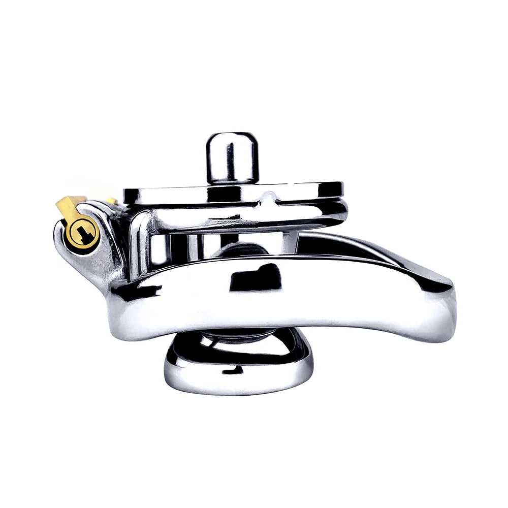 FRKO Male Inverted Chastity Cage with Big Urine Can Matched With P001 Dildo Lockcock BDSM Intimate Adult Products For Men Gay