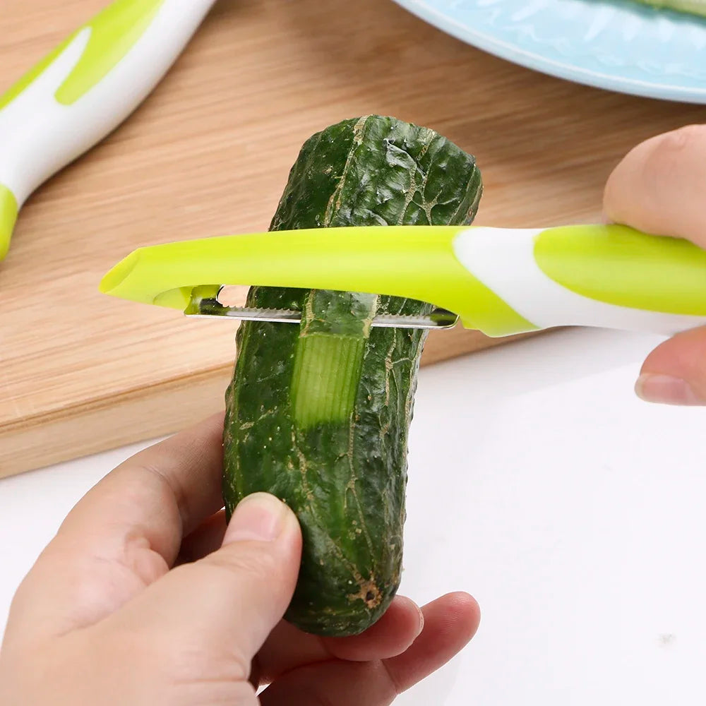 Stainless Steel Vegetable Slicer Peeler Knife - Razor Sharp Cutter for Carrot Potato Fruit Shred Zester Grater Kitchen Gadgets