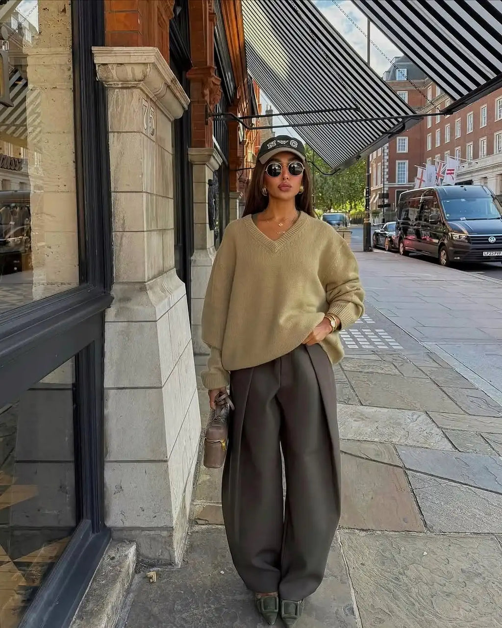 Casual Solid Pleated Loose Long Pants Women Fashion High Waist Straight Wide Leg Trousers 2026 Lady Spring Autumn Commute Wear
