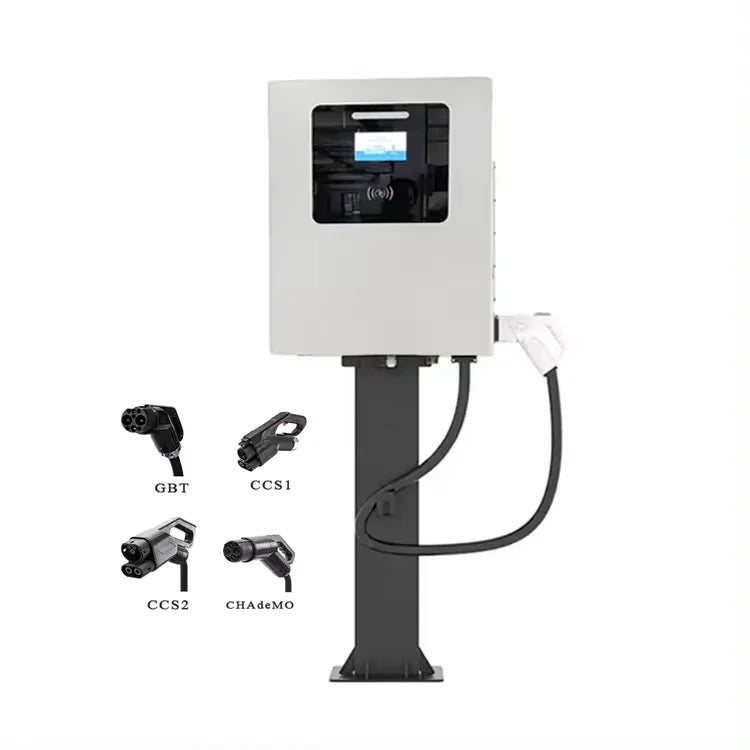 Fast Ev Charging Station CCS1 CCS2 CHAdeMO GBT 20KW 30KW 40KW Level 3 DC Electric Car Charger for Home Garage Use