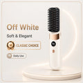 Portable Hair Straightener Brush USB Charging Cordless Hot Comb Ceramic Coating Ionic Anti Frizz Styling Tool