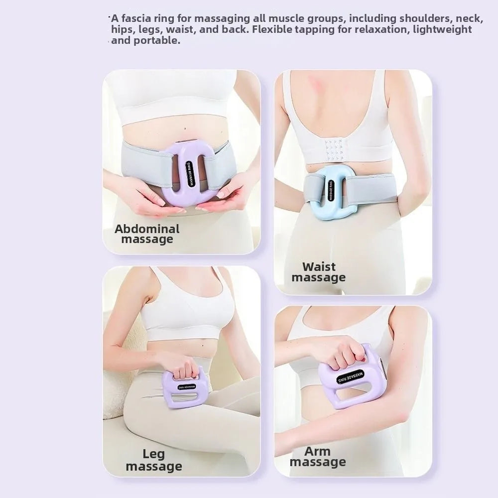 Multifunctional Fascia Massage Ring 5 Levels Vibration Electric Body Slimming Machine Fat Burning Low Noise