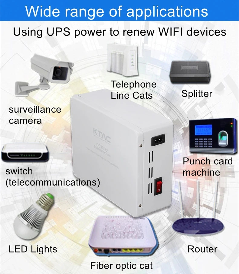 60W uninterruptible power supply miniups computer all-in-one DC backup power optical cat camera