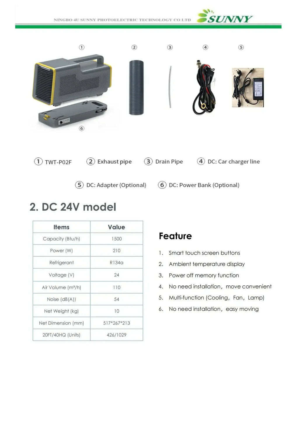 1500btu pet house and tent using portable mini air conditioner 12Volt 24Volt DC truck free installation air conditioning