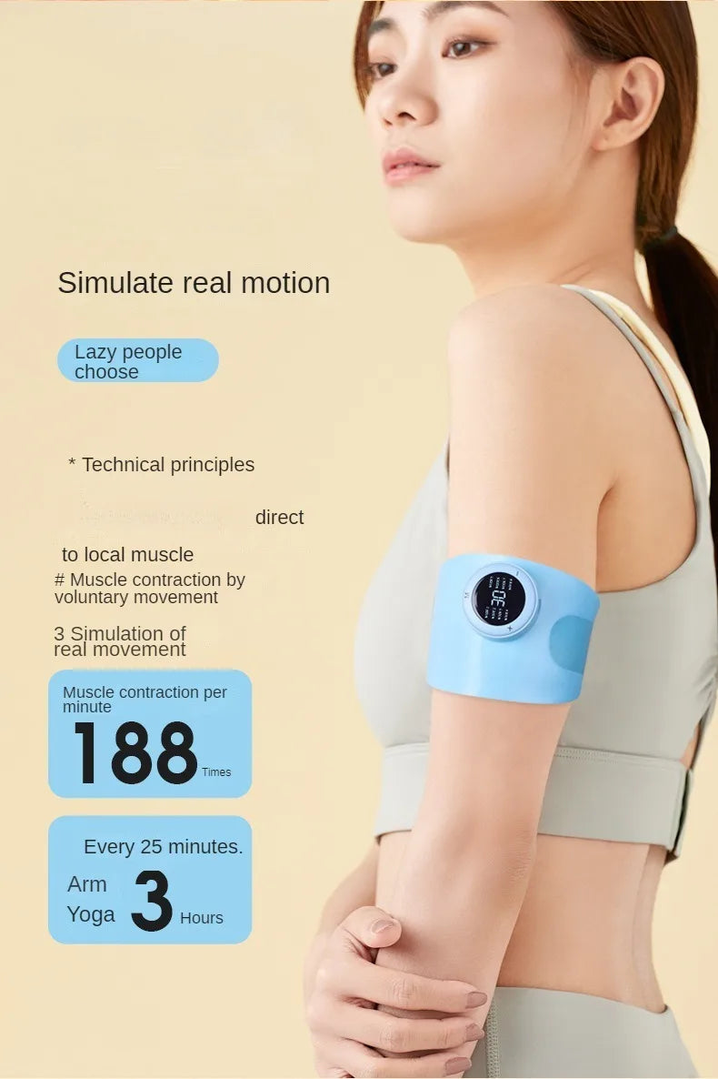 Arm Massager Machine Slim Deep Tissue Wristband Fat Burning Hand Training Instrument Wireless Portable Foot Full Body Massagers