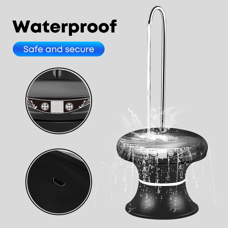 Smart Water Dispenser Pump Automatic Household Electric Drinking Water Pump USB Charging Tray Bottled Water Bsorber for Home