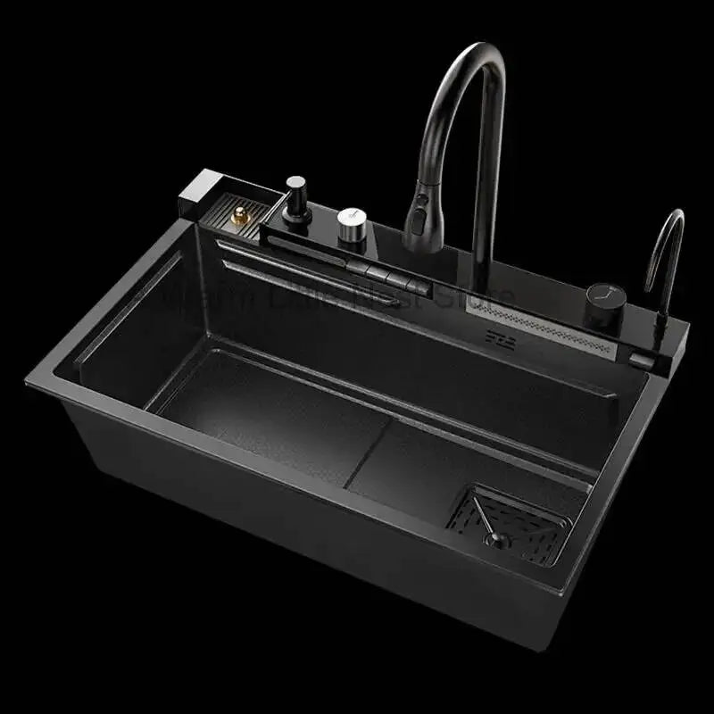 Smart Creative Kitchen Sinks for Apartments Modern Metal Multi-functional Sinks Luxury Household Kitchen Sinks for Rental Houses